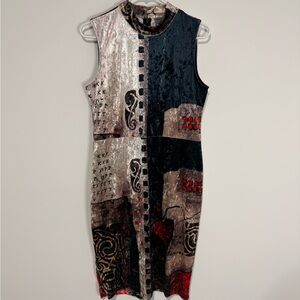 Simply Art by Dolcezza Multicolor Patchwork Dress